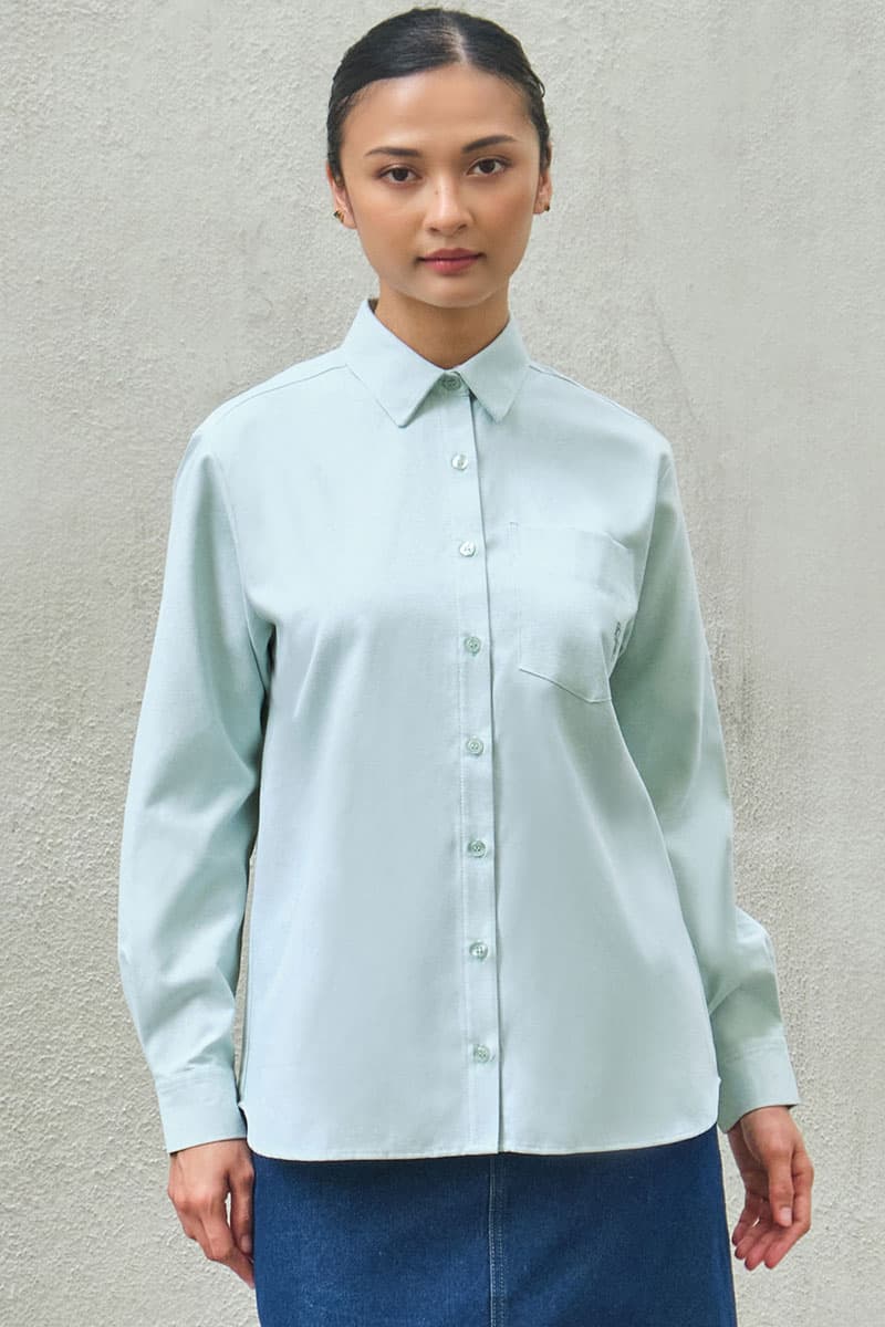 Elite Front Button Shirt - Apple Mint - Image 1