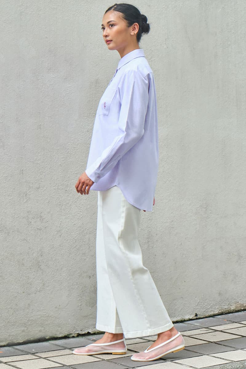 Elite Front Button Shirt - Lilac - Image 3