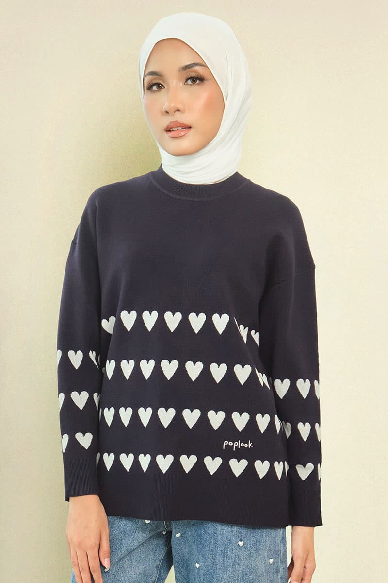 Giselle Drop-Shoulder Sweater - Eclipse - Image 1
