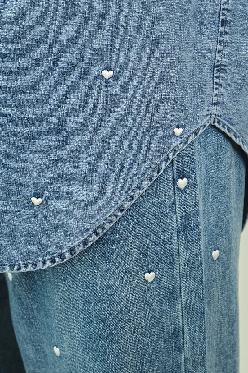 Lana Front Button Shirt - Light Wash - Image 7
