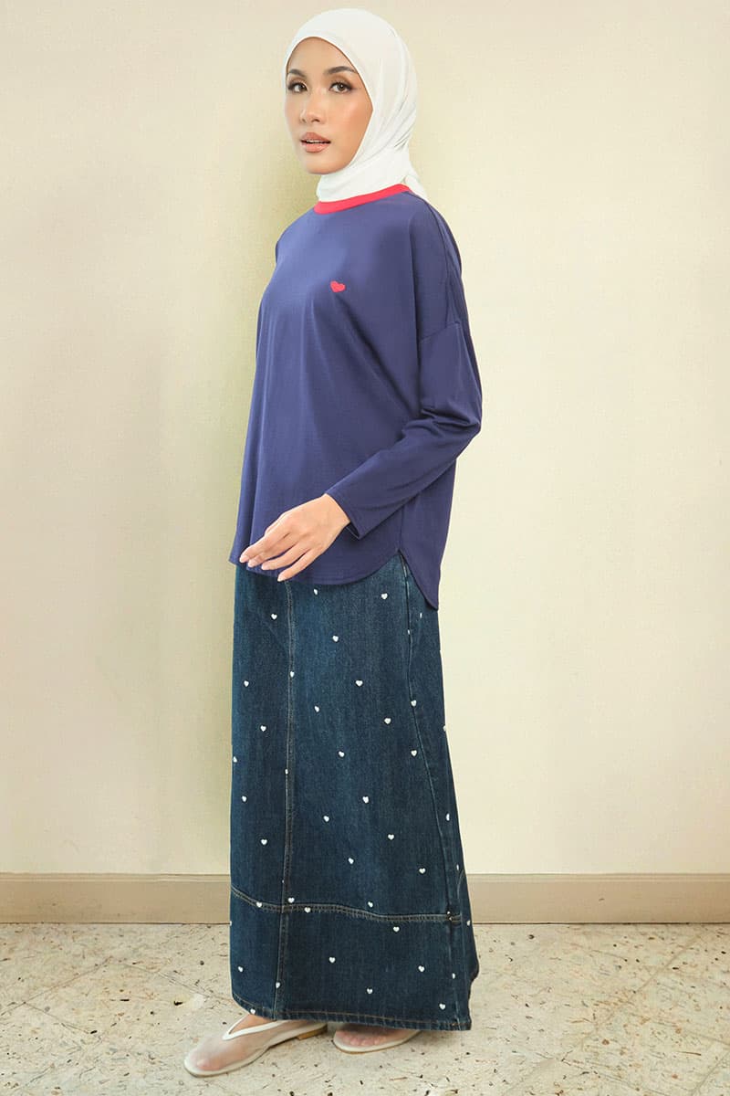 Irina Round Neck Tee - Twilight - Image 3