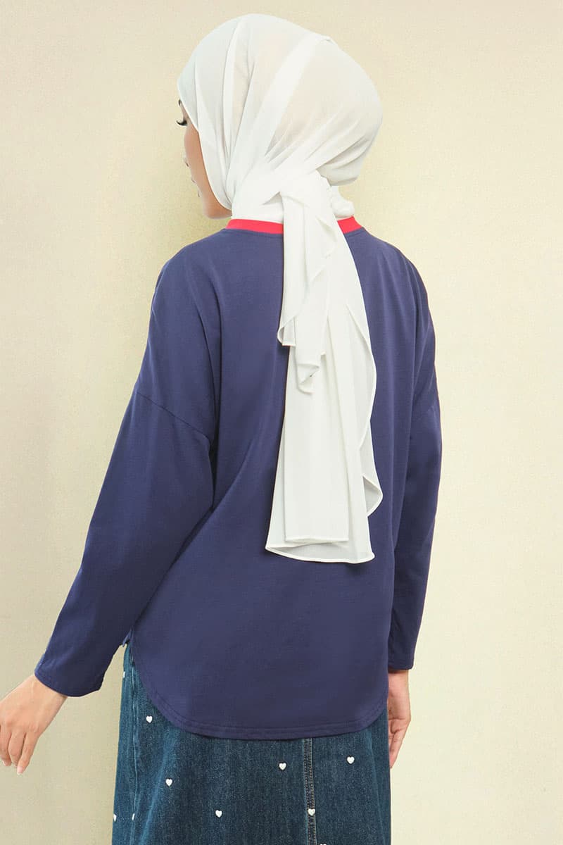 Irina Round Neck Tee - Twilight - Image 4