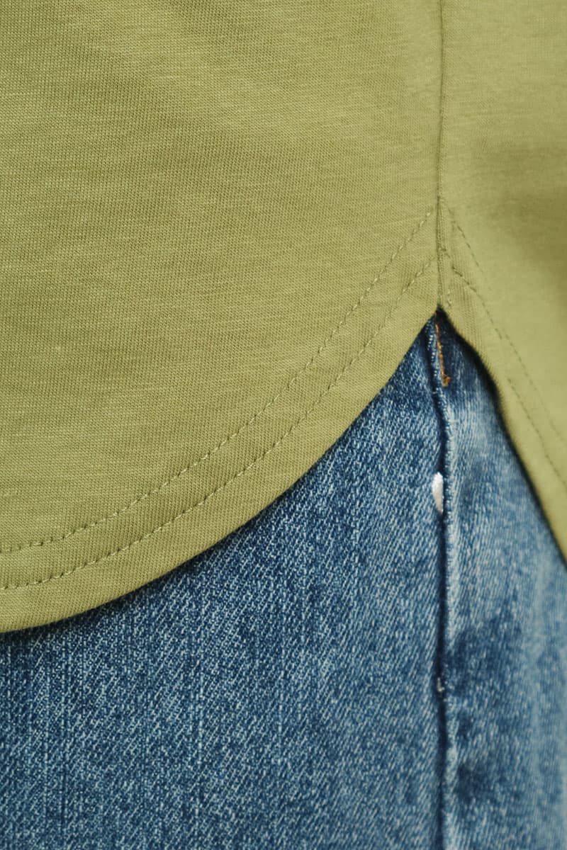 Soffia Round Neck Tee - Matcha - Image 6