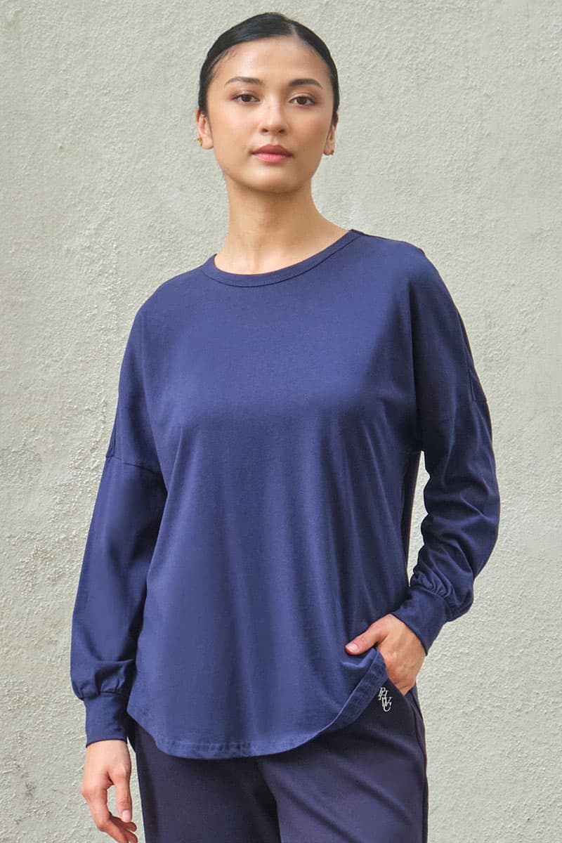 Kirsi Drop Shoulder Sweater 3.0 - Midnight - Image 1
