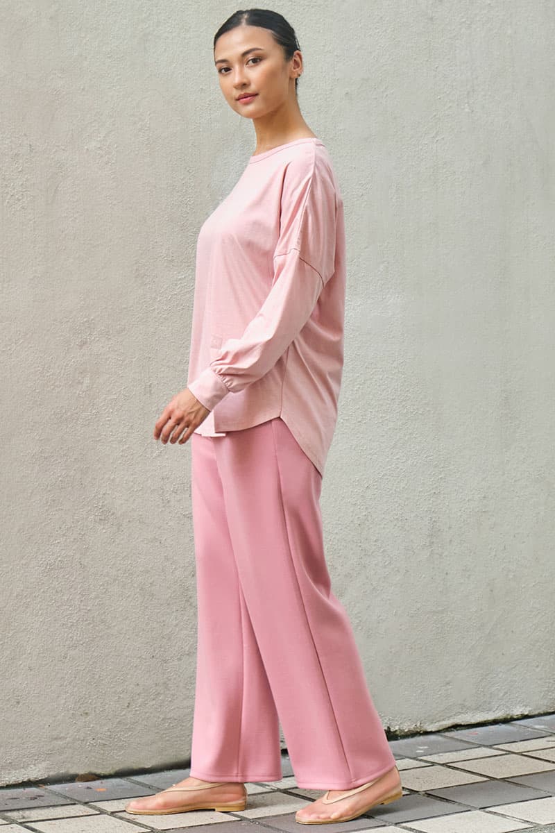Kirsi Drop Shoulder Sweater 3.0 - Pink Blush - Image 3