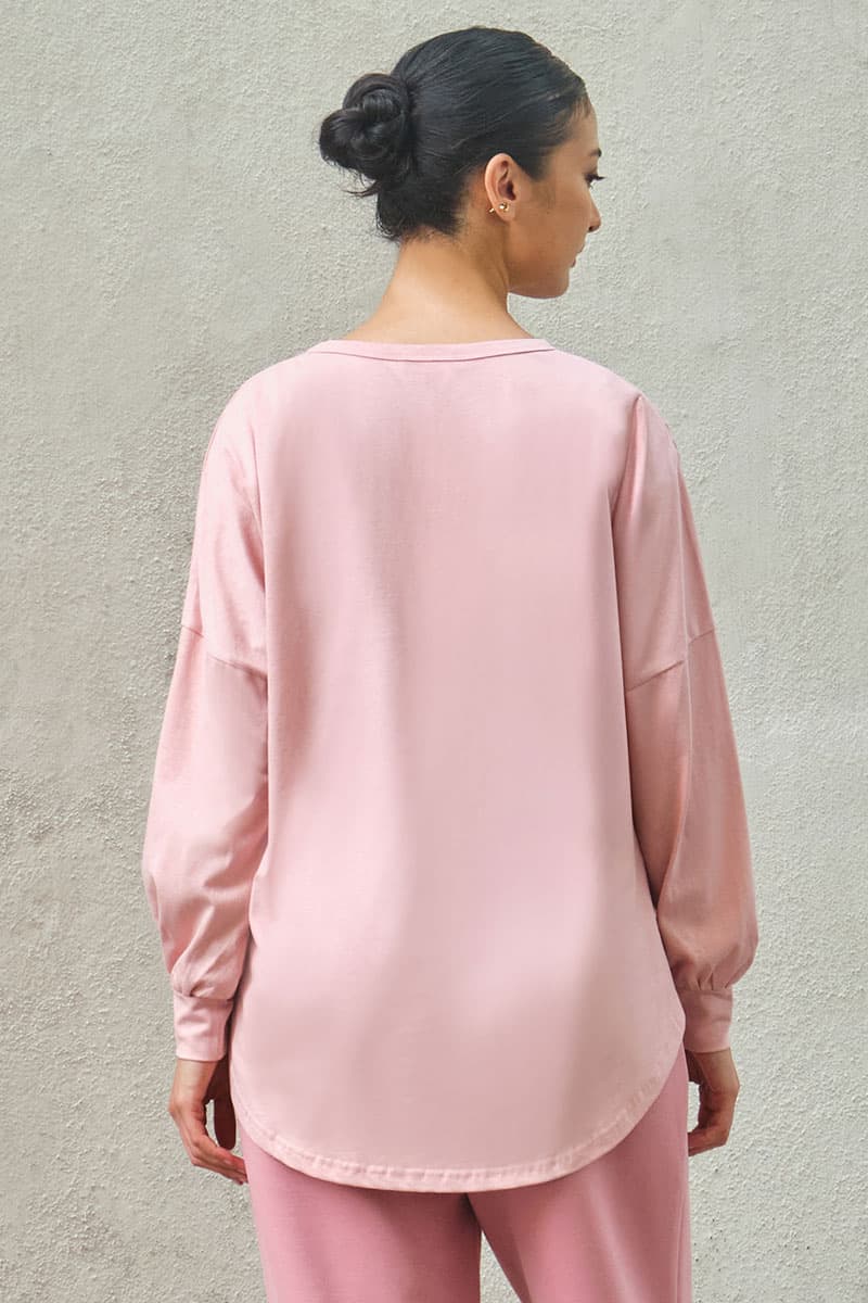 Kirsi Drop Shoulder Sweater 3.0 - Pink Blush - Image 4