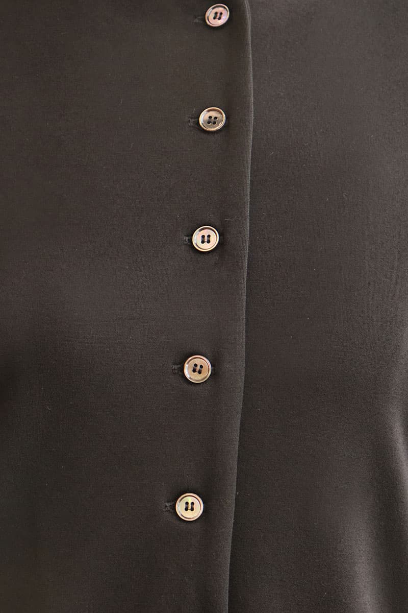 Elm Front Button Blouse - Black - Image 5