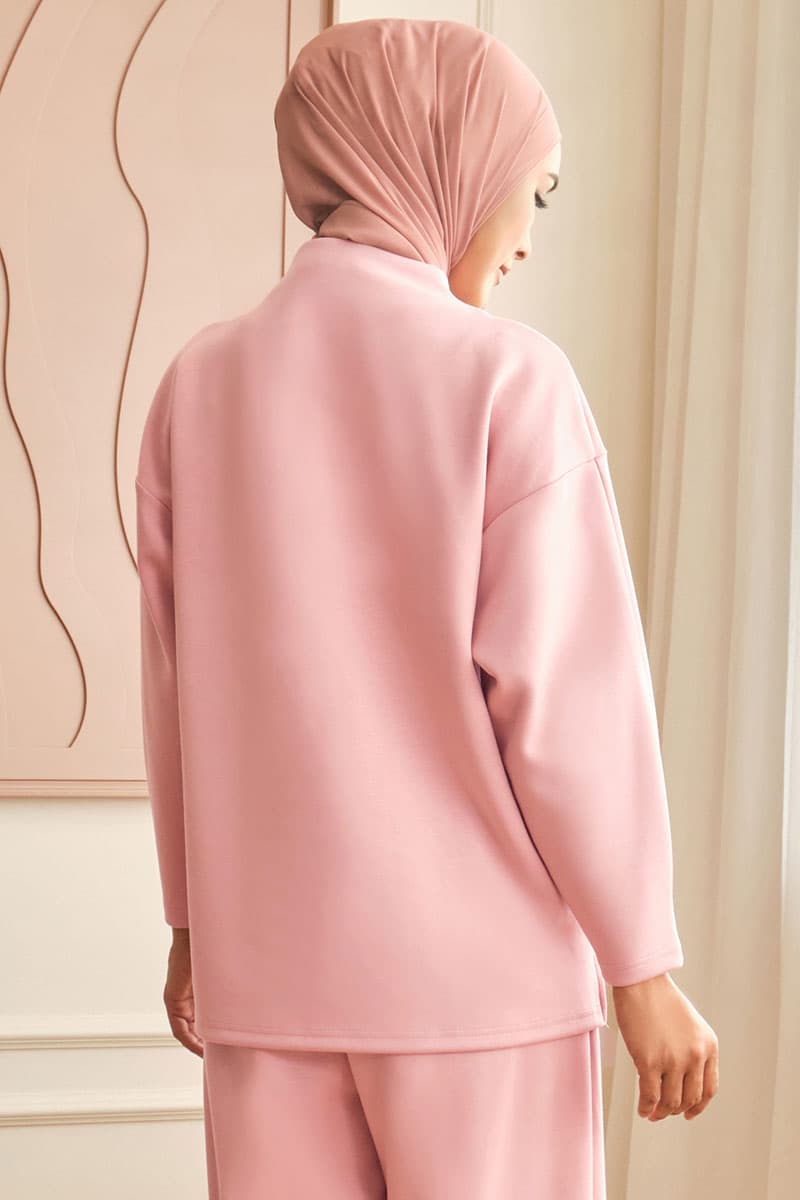 Denali High Neck Blouse 2.0 - Primrose Pink - Image 4