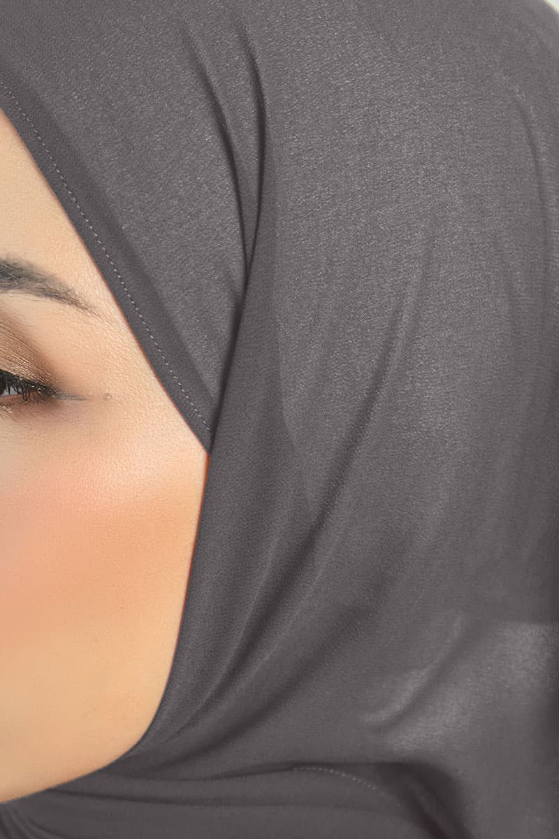 Aida Chiffon Tudung Headscarf - Grey - Image 3